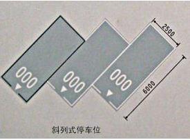 斜車位劃線標準尺寸圖！ 